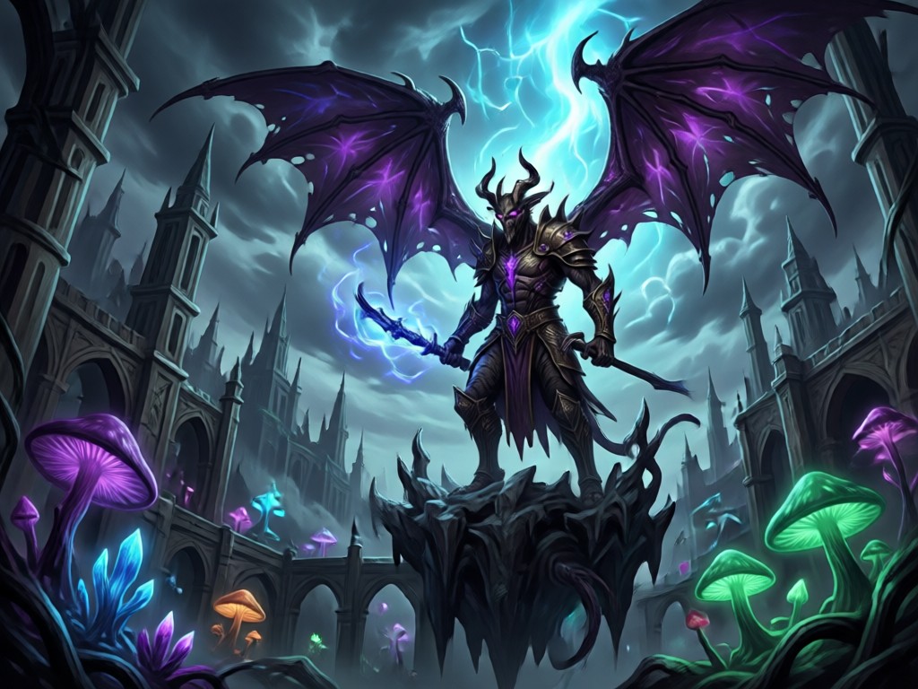 Text to dark fantasy art generation