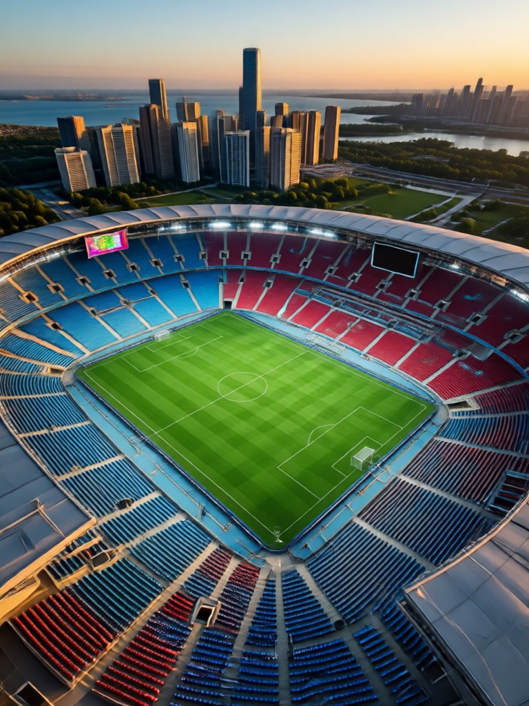 Player celebration in World Cup stadium AI