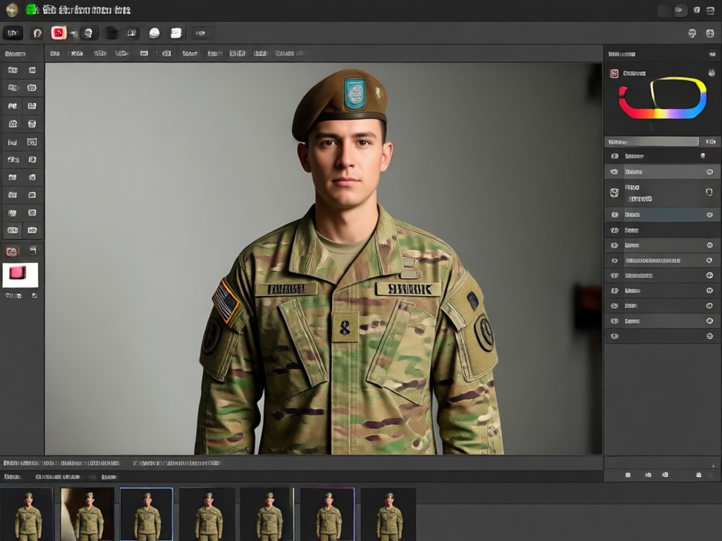 Army badge and insignia editing