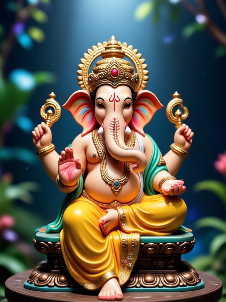 Aplicación móvil creando vídeo con IA de Ganesha
