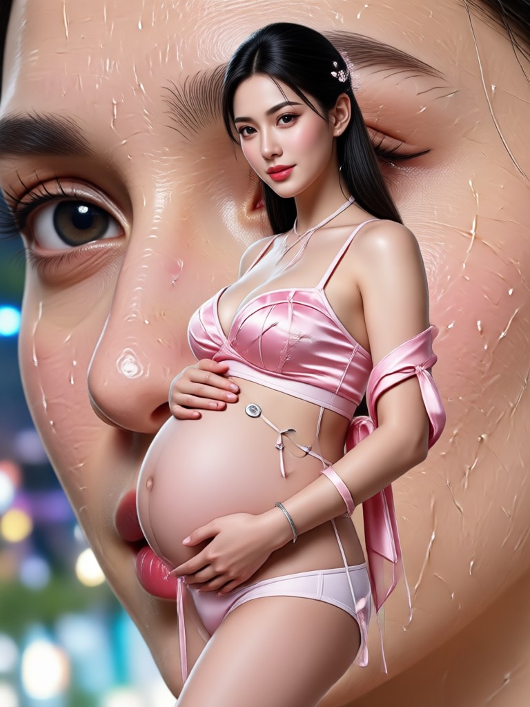Creative pregnant AI concept eleven