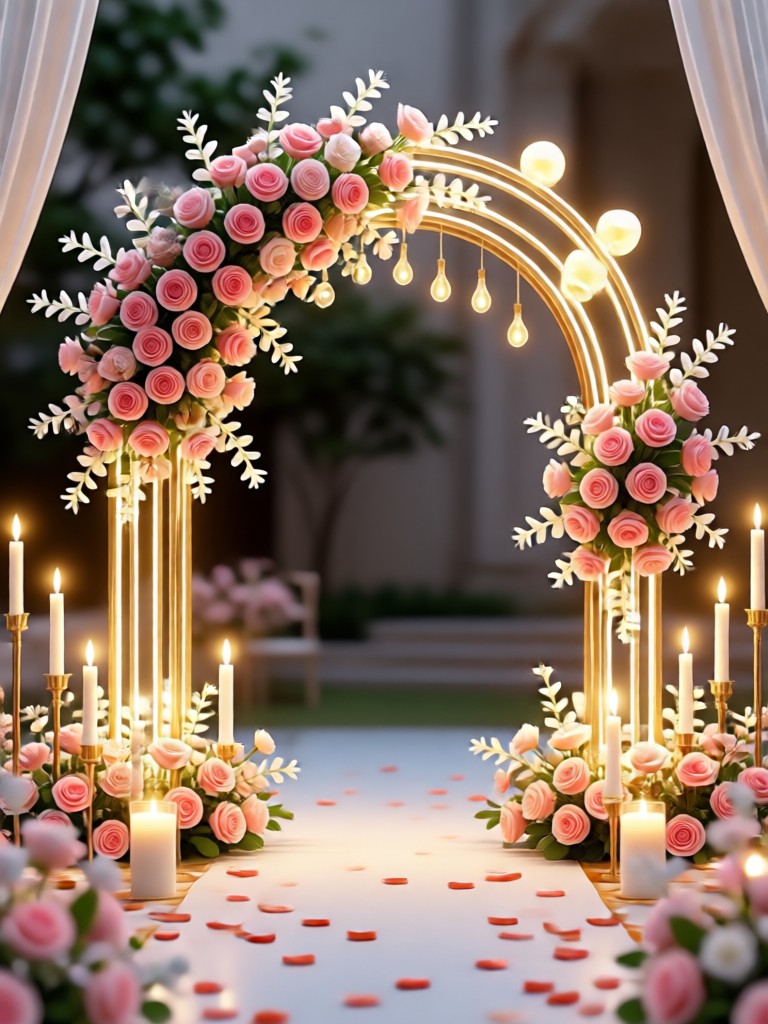AI generated wedding sweetheart table design