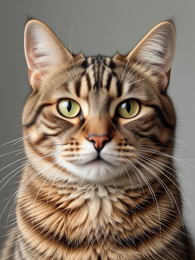 Mobile app showcasing cat portrait creation