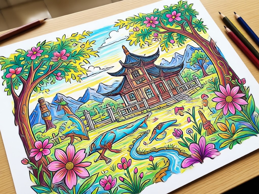 Download and print AI coloring page