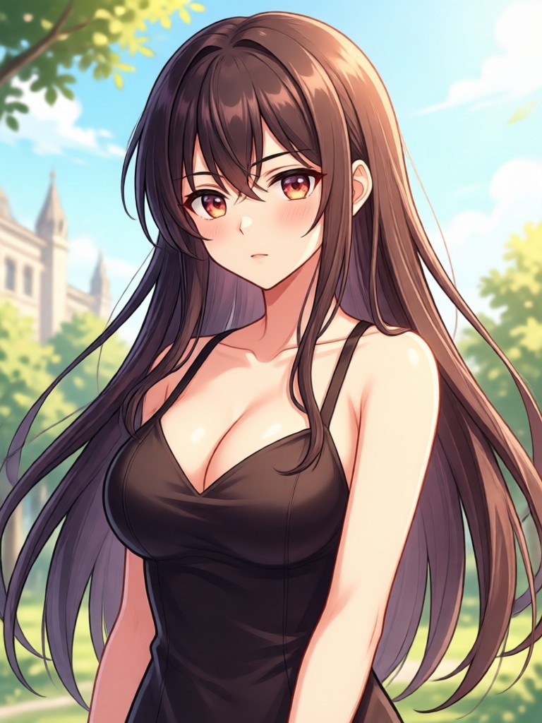 Final anime result shown next to the original photo for comparison