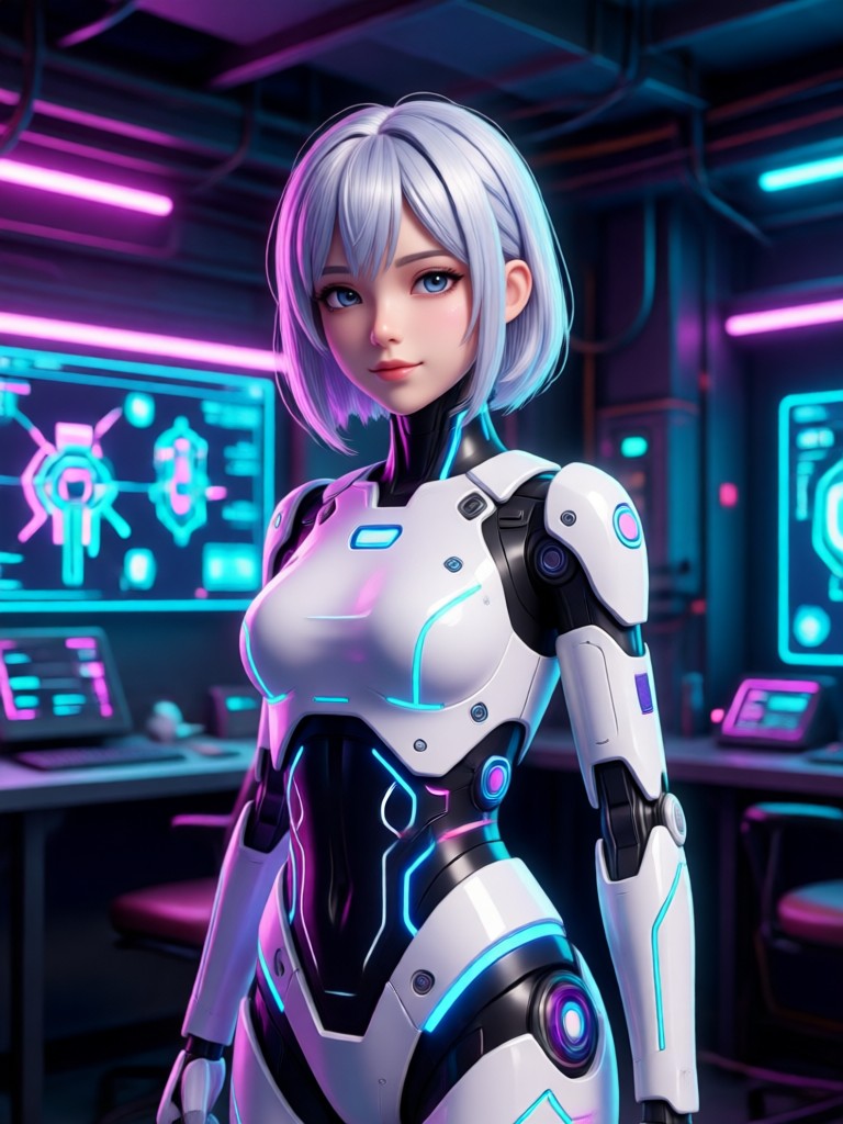 Ghibli inspired AI girlfriend image