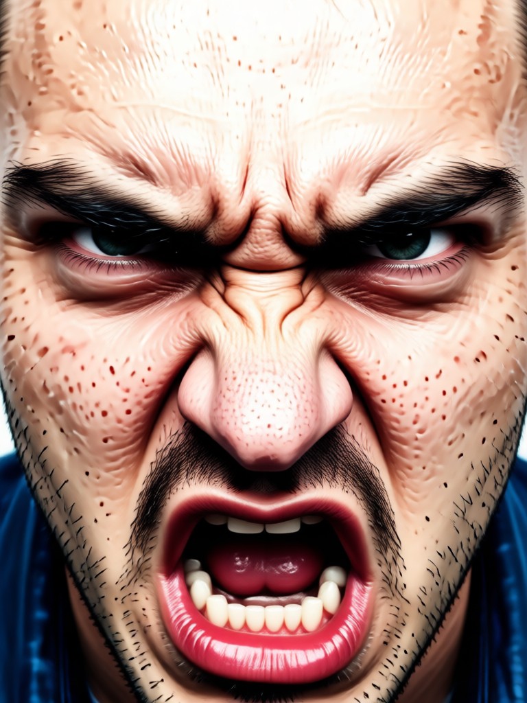 fantasy warrior angry expression