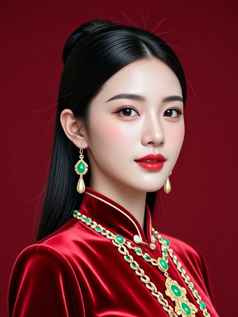 Creative director red background portrait