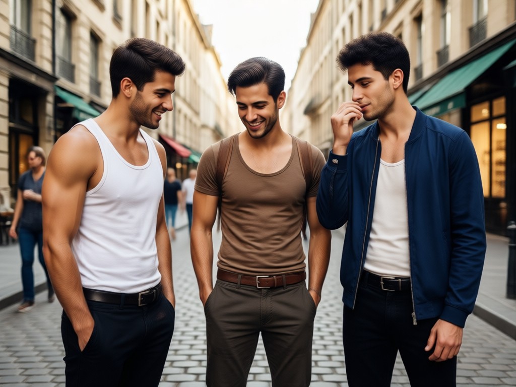 Image to image style transfer for hot guys