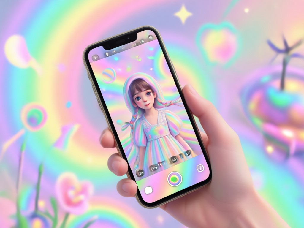 Gentle pastel color grading for selfie videos