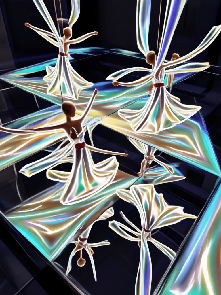 AI ballerina in a graceful dance sequence
