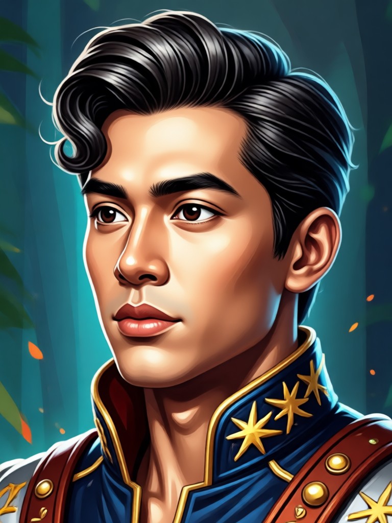Potret AI Andres Bonifacio gaya revolusioner