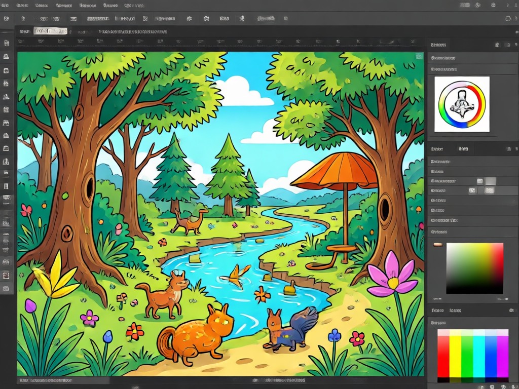 AI custom theme coloring page generation