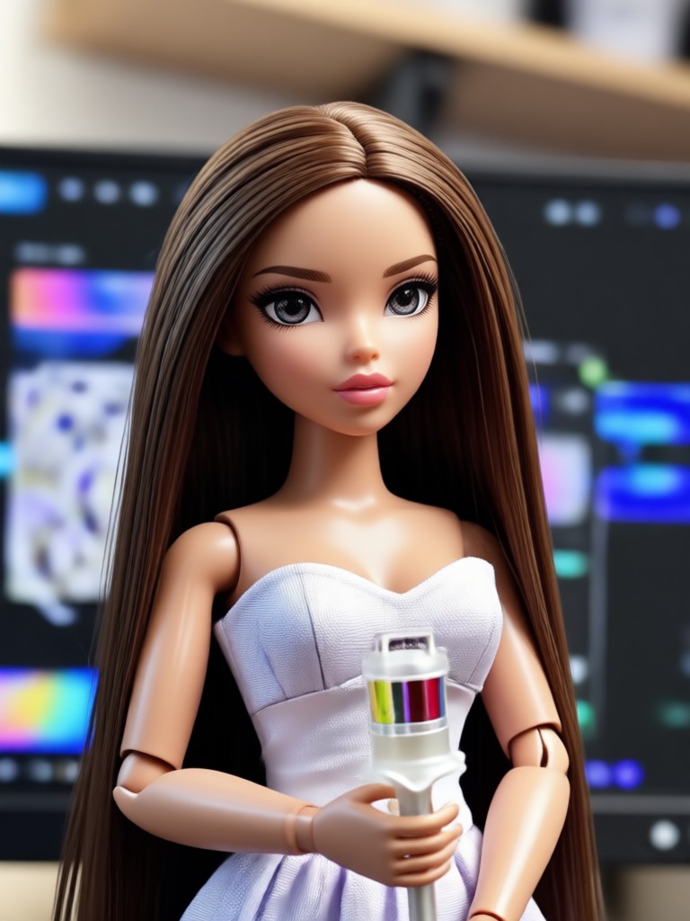 Teléfono mostrando la interfaz del Generador de Muñecas Bratz con IA