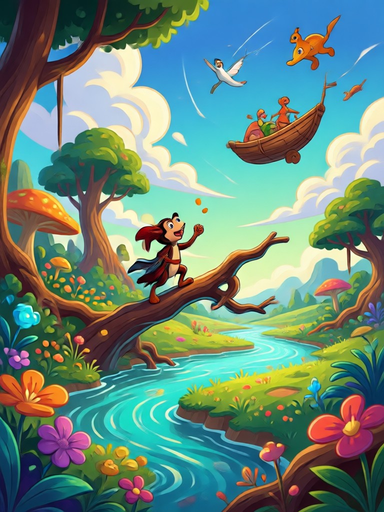 Vintage Disney storybook poster