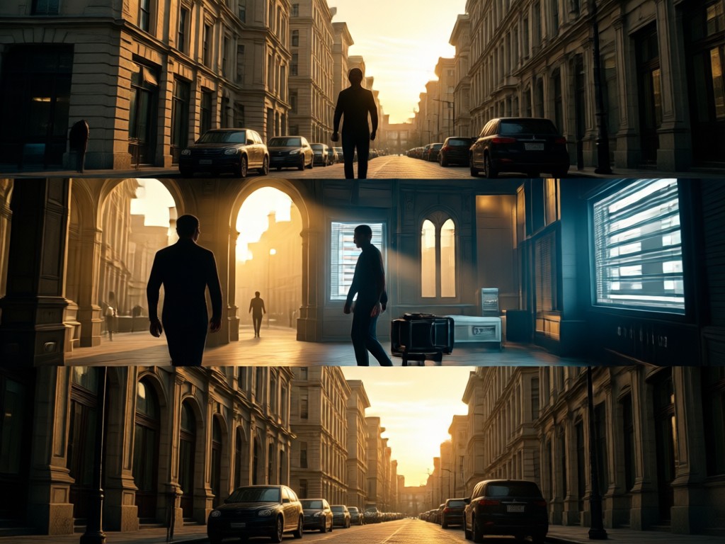 AI color grading and texture application for cinematic look
