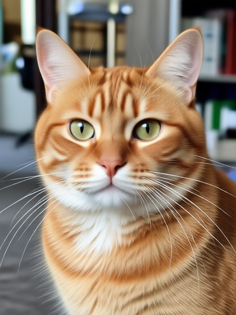 Pop art Andy Warhol style cat portrait