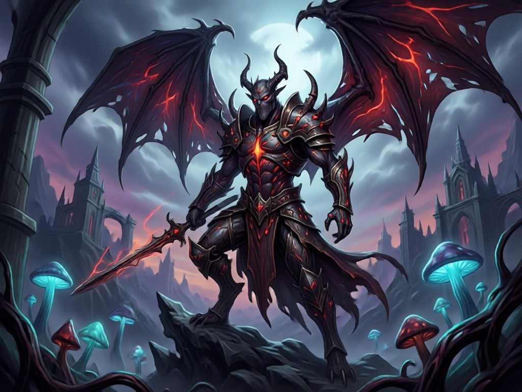 Gallery of diverse dark fantasy AI art styles