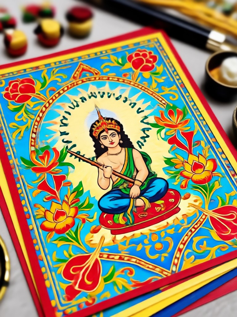 Colorful Raksha Bandhan Card AI Design