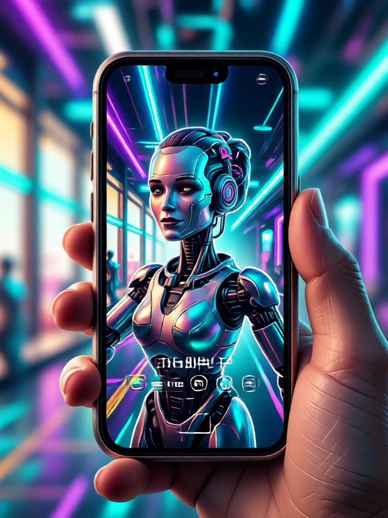 AI Selfie Generator retro filter example