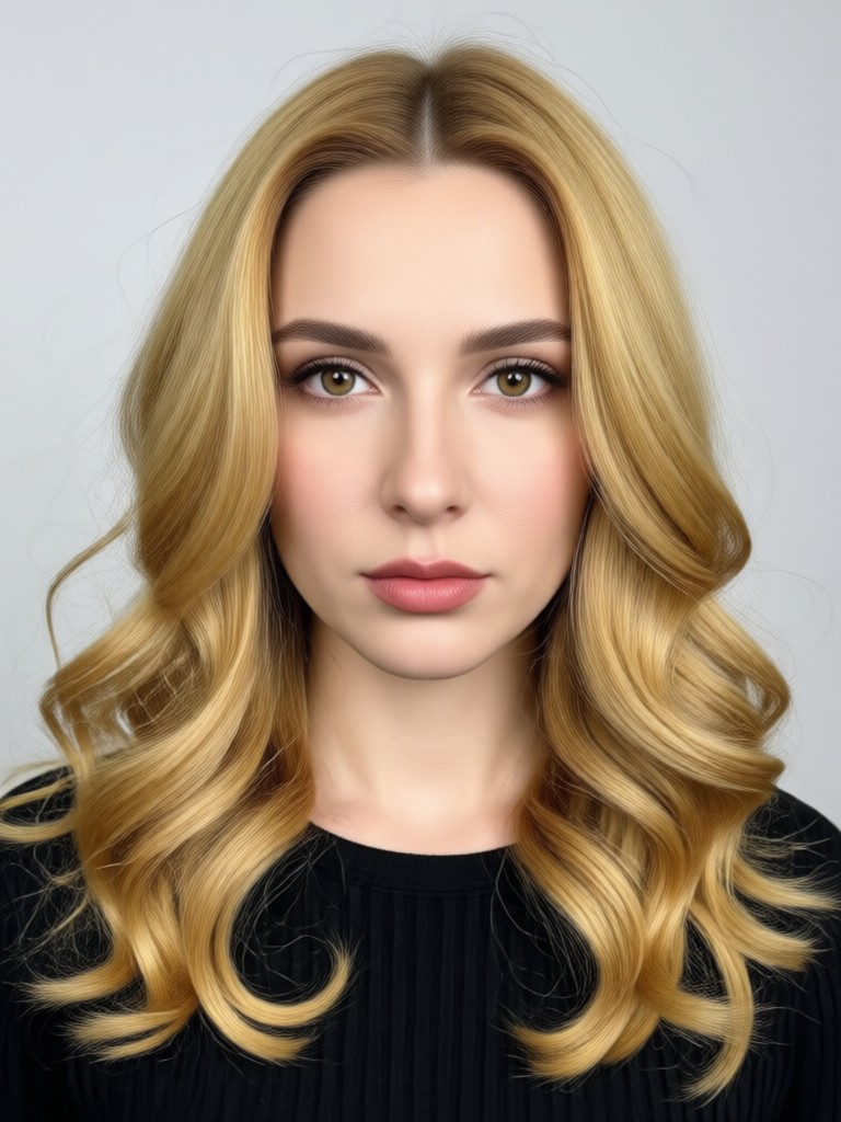 AI hair transformation from dark to balayage