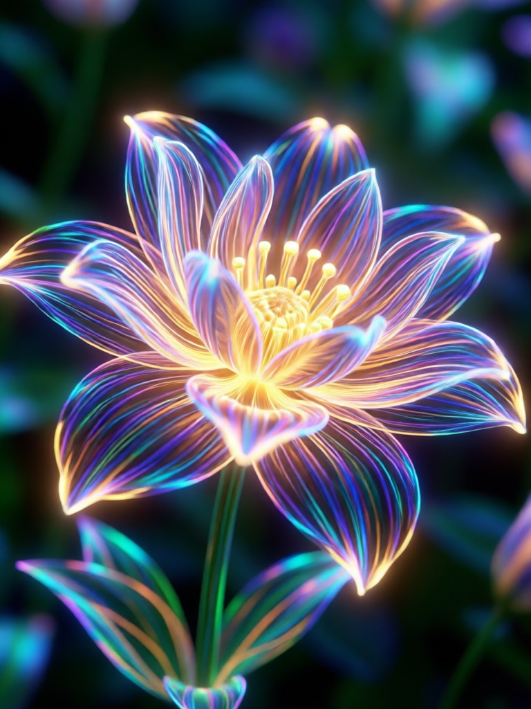 Fashion model with AI Bloom editorial glow