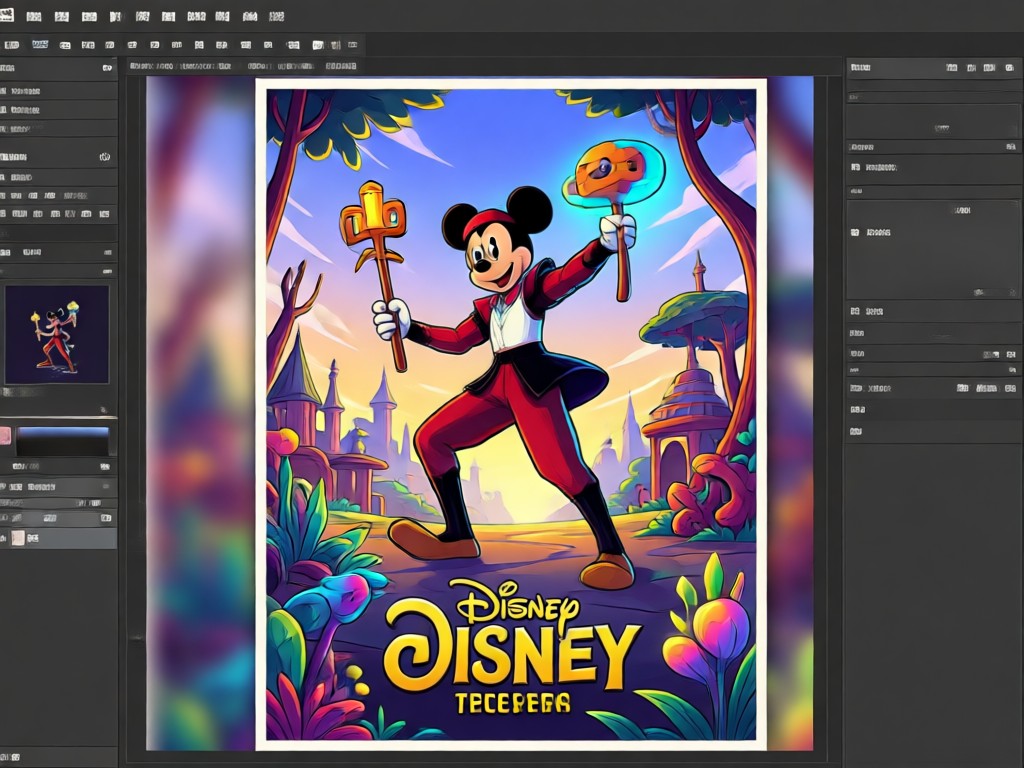 ディズニーピクサーAIポスターのテキストカスタマイズ