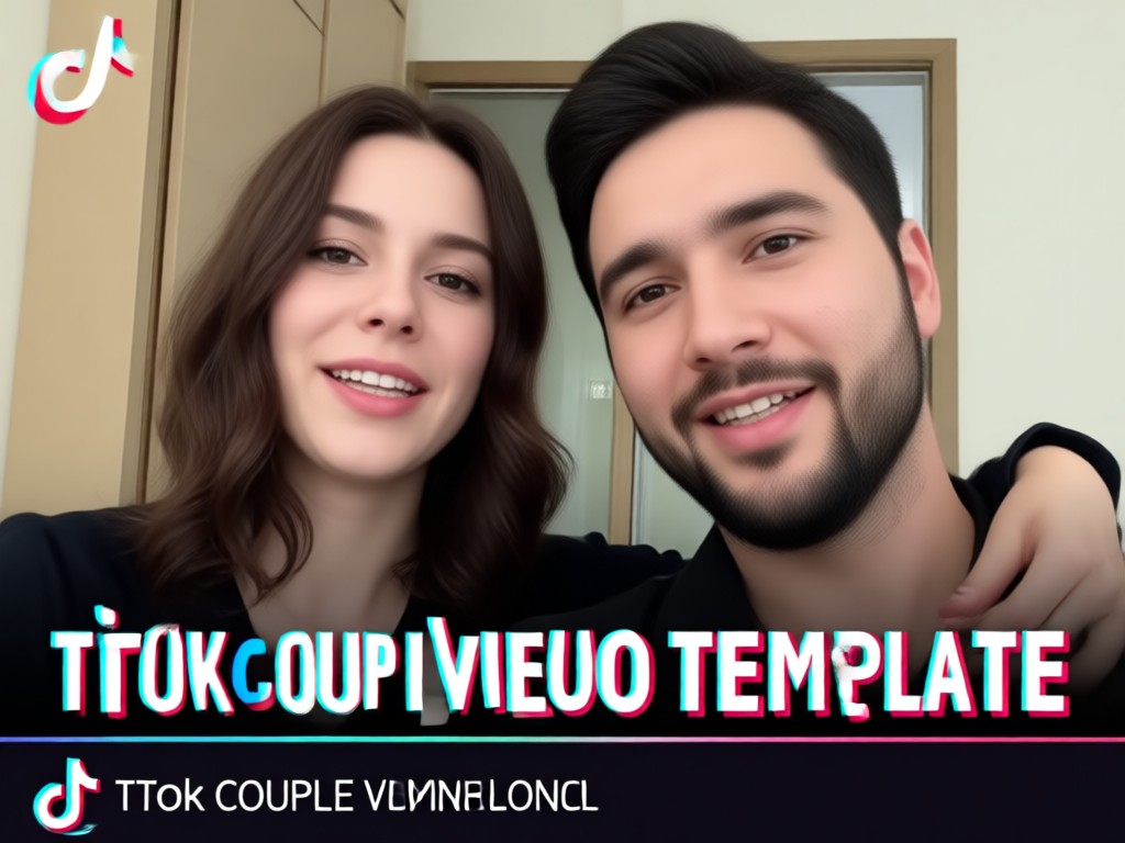 Couple celebrating with their TikTok video creation