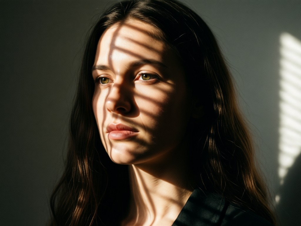 AI golden hour soft light portrait generation