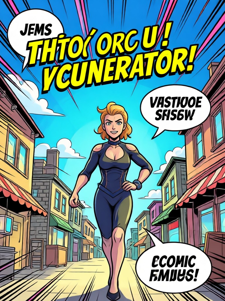 Lustiger Tier-Comicstrip KI-Kreation