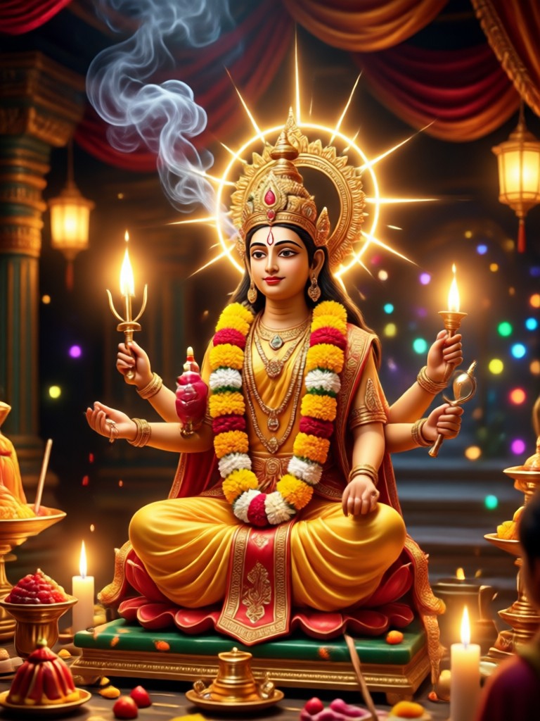 Nag Panchami AI Photo Editor transforming a family photo into a divine serpent worship image