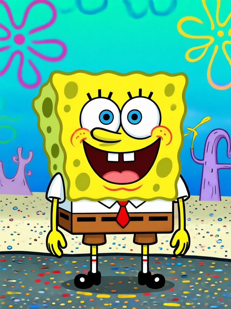 Group photo as Bikini Bottom characters