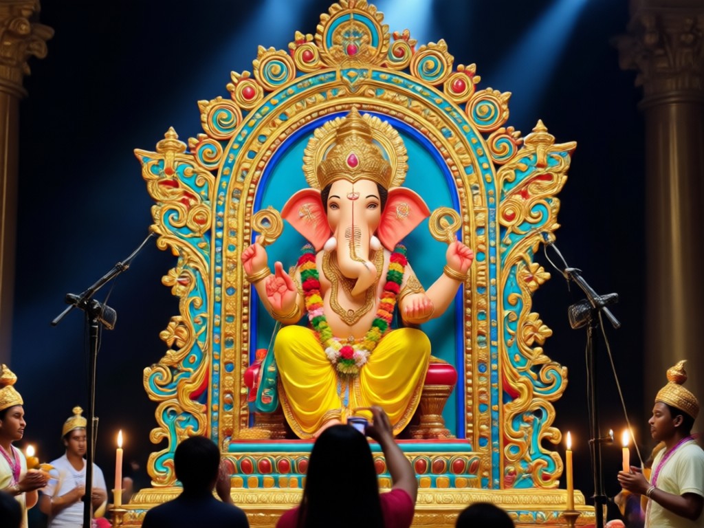 AI designed Ganpati mandap