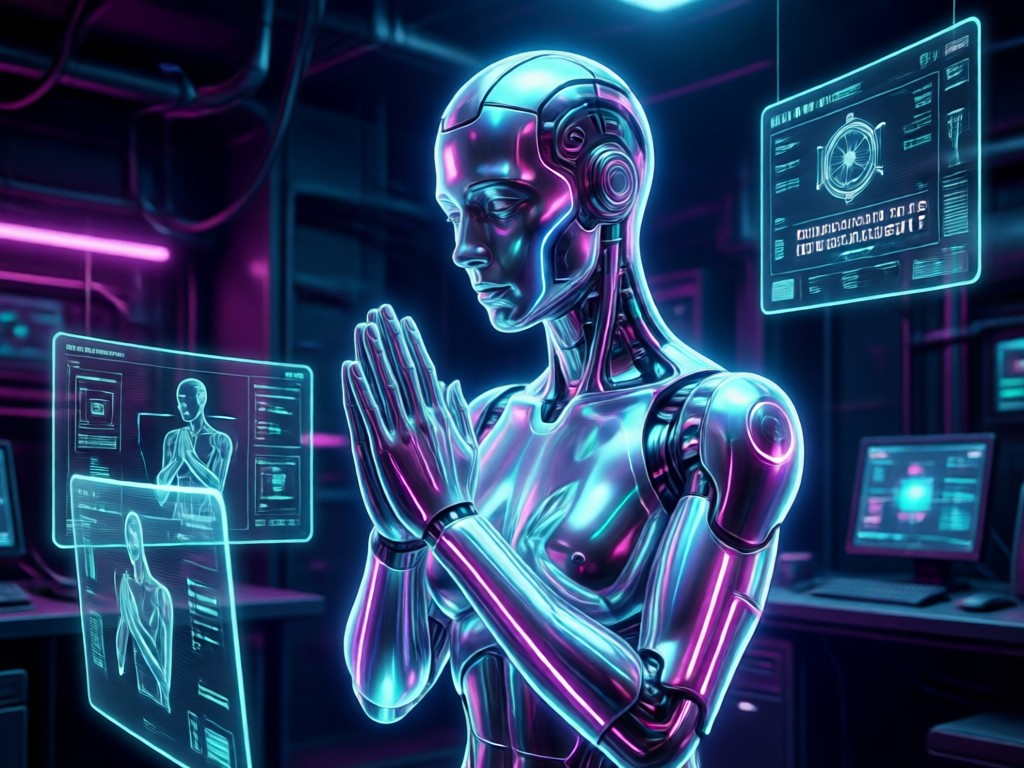 Animated video of flowing spiritual energy