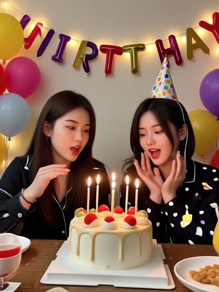 Fun and playful birthday video with effects