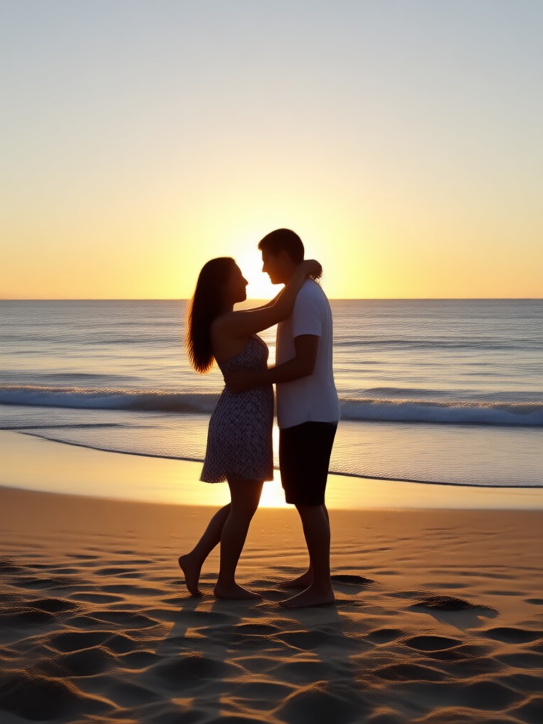 Romantic embrace dance video