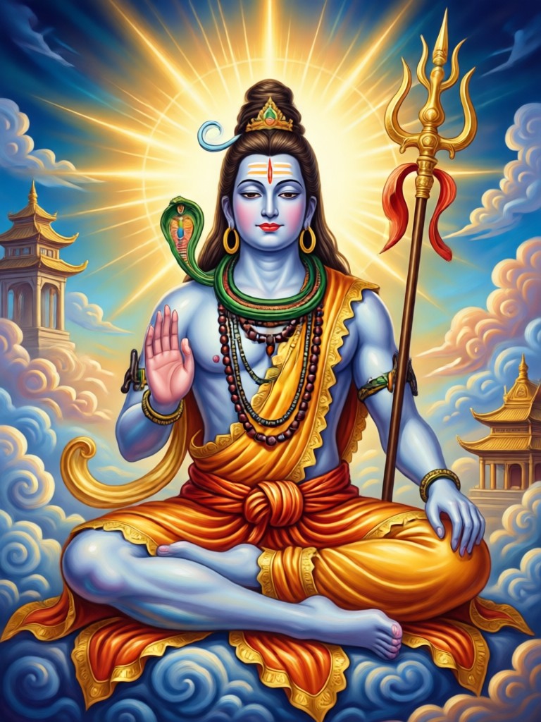 Shiva in 3D Clay Style