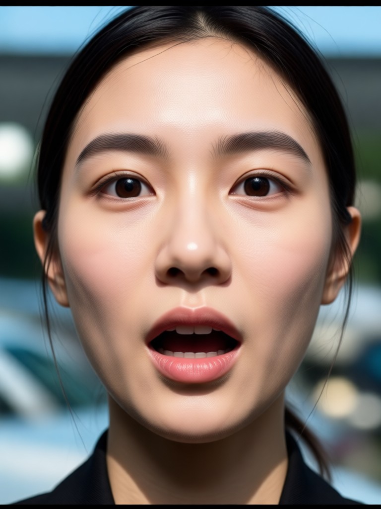 Character with animated winking eye