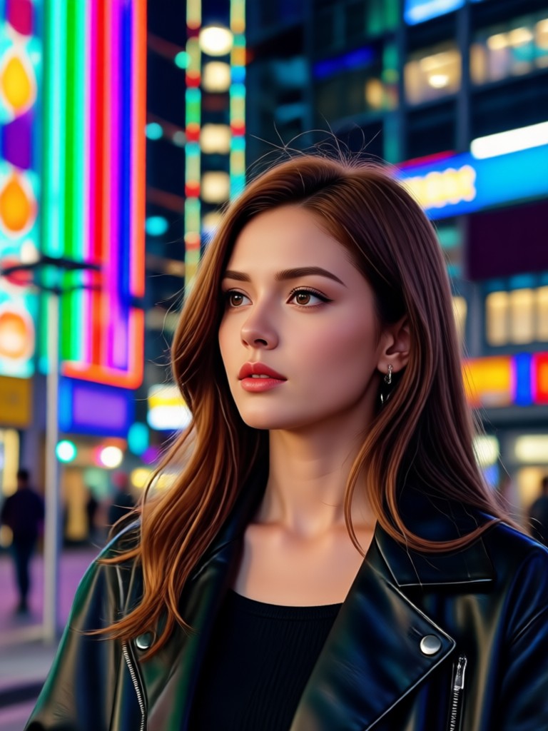 AI tool isolating neon signs at night