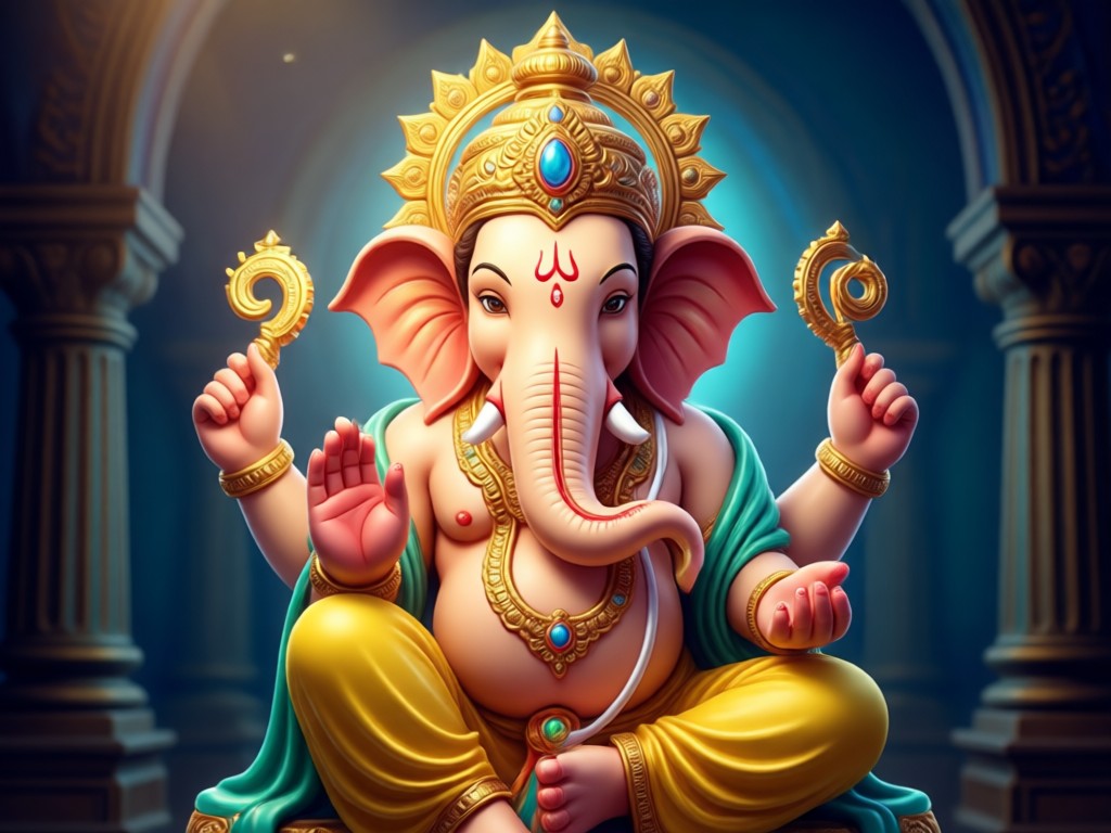 Sharing an animated Ganesh video on social media