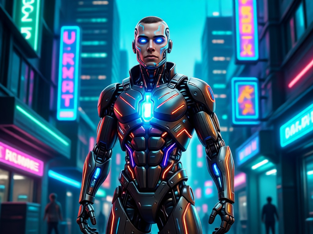 Comparison between sketch and AI generated action hero