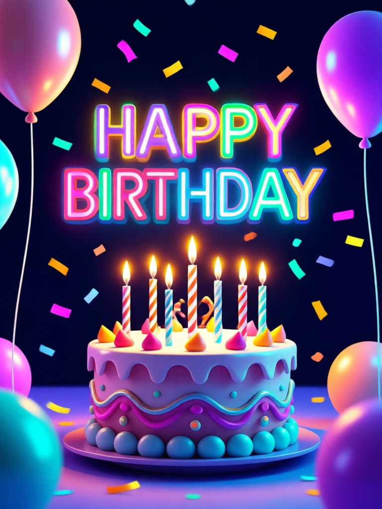 Photo of baby with AI added party hat and balloons