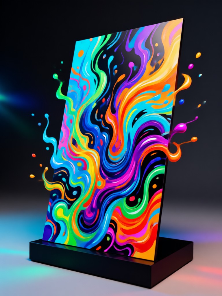 AI generated acrylic anime standee design