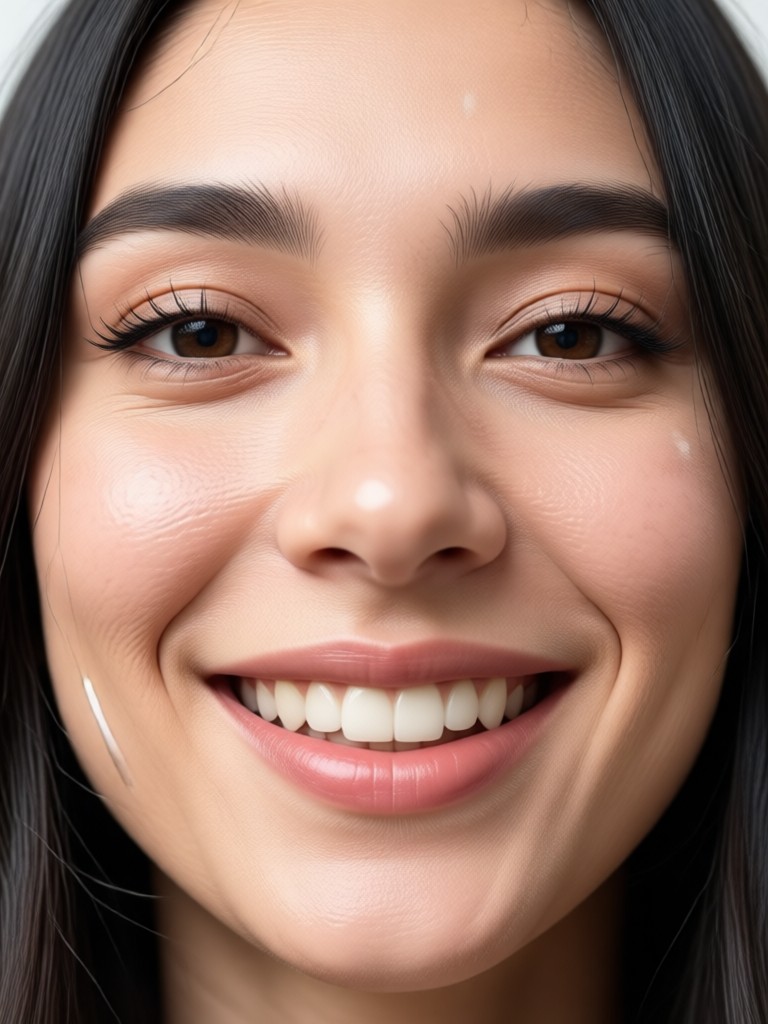 Filtro de sorriso com IA em imagem de estilo anime