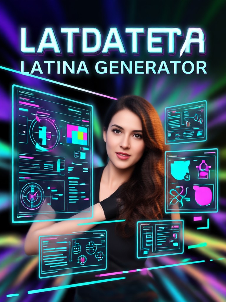 AI Latina character in a natural outdoor setting