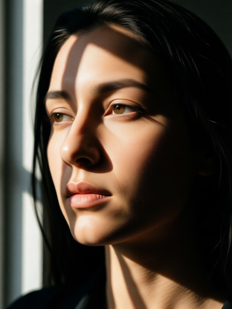 Warm golden hour lighting simulation