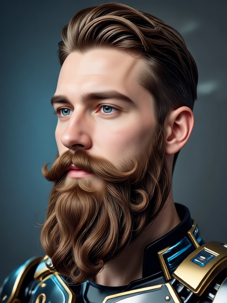 AI beard generator for older look