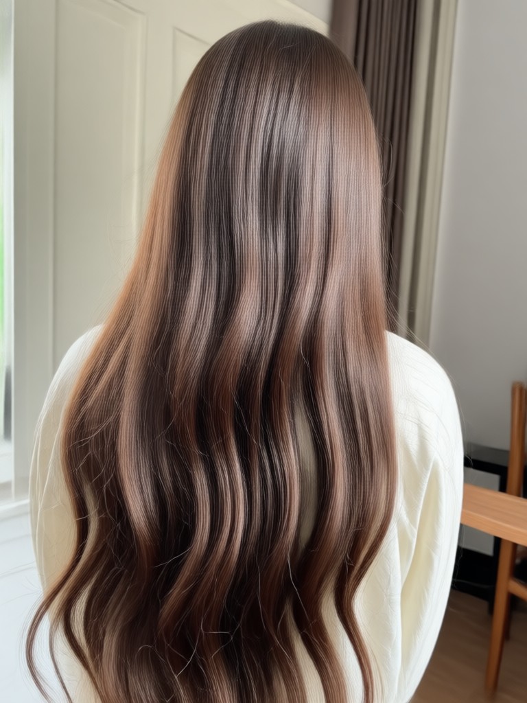Long messy bun from short hair AI