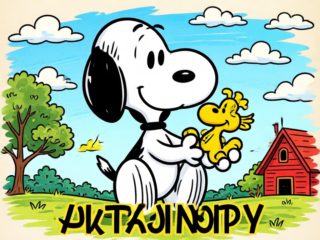Mehrere KI-Snoopy-Filter-Charakteroptionen