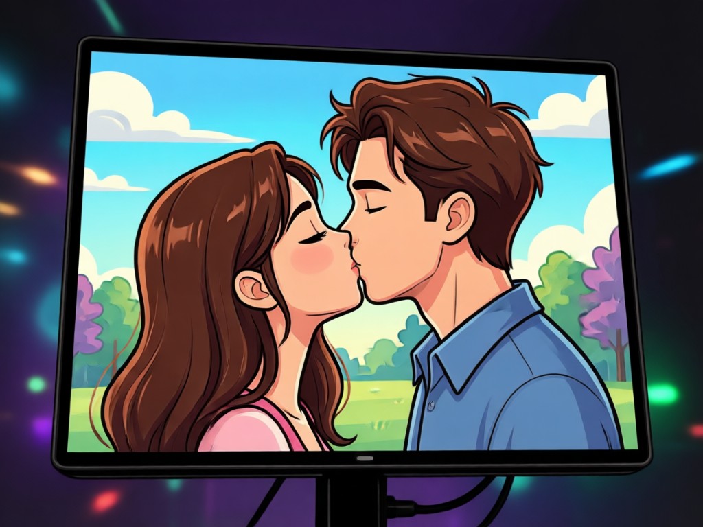 Easy process to create couple avatar kiss video